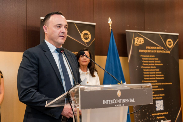 Juan Arjona en discurso de entrega Premio AEF 