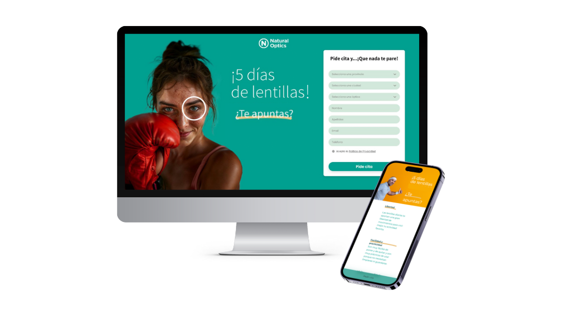 Natural Optics Group y CooperVision logran más de 500 citas con su acción digital